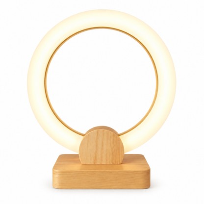 AuraHalo Wooden LED Table Lamp