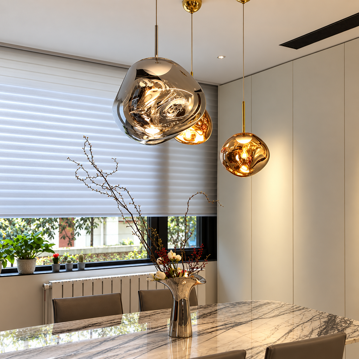 Aurelia Molten Globe Pendant Light