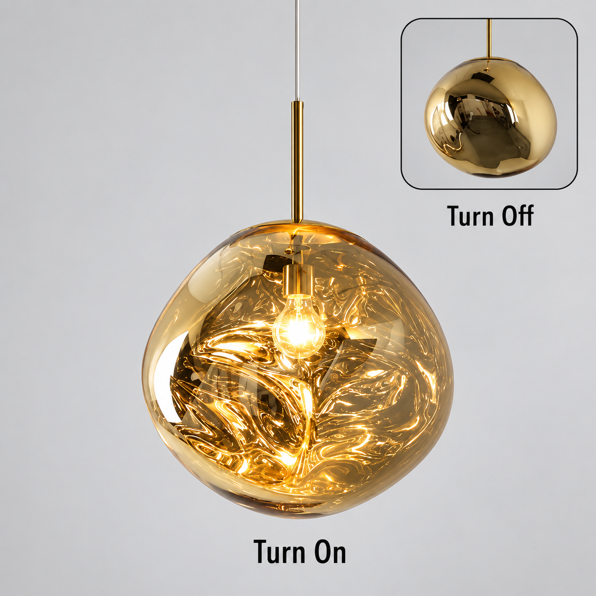Aurelia Molten Globe Pendant Light