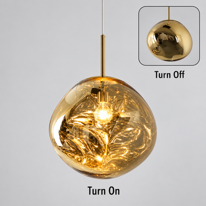 Aurelia Molten Globe Pendant Light