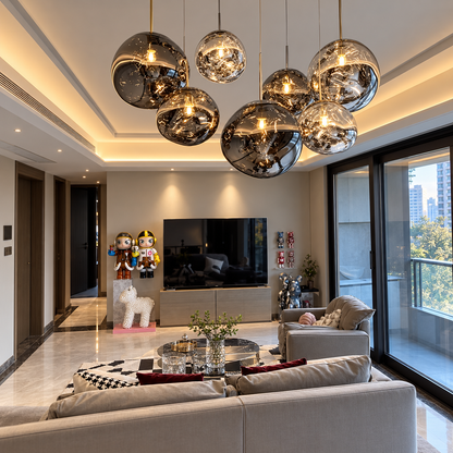 Aurelia Molten Globe Pendant Light