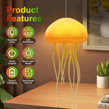 Aurora Jellyfish LED Mood Lamp – Color Changing Night Light
