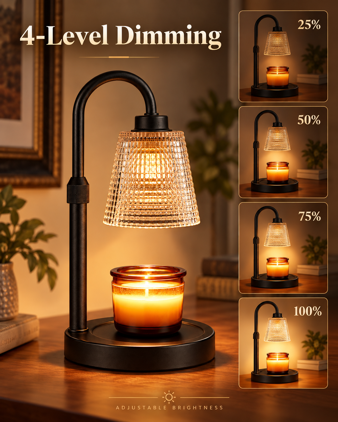 Elara Adjustable Candle Warmer Lamp