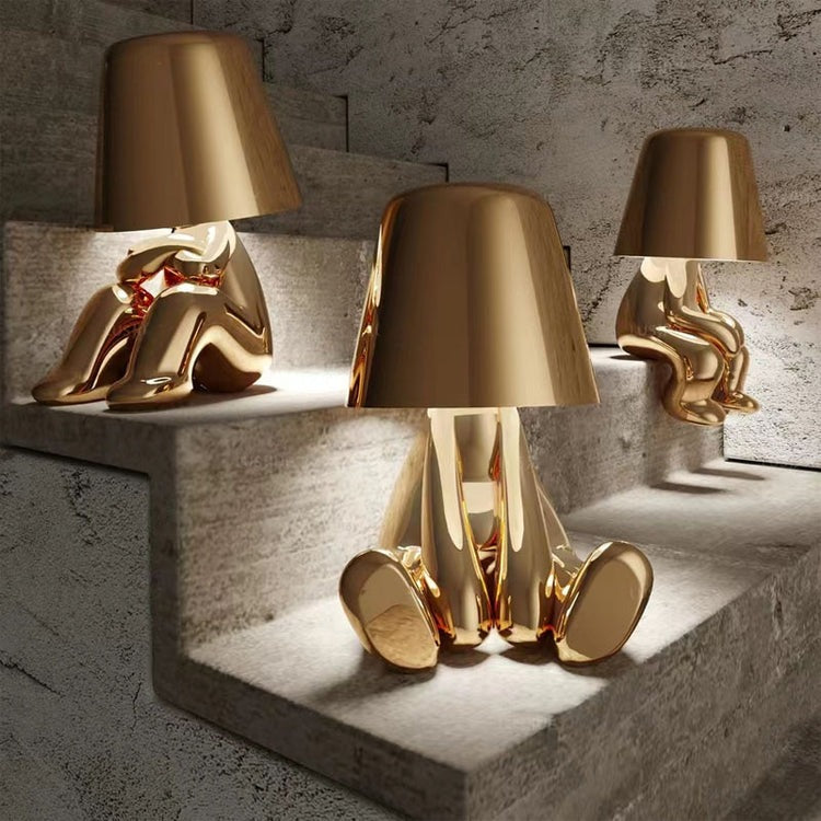 Milo Gold Figurine Cordless Table Lamp